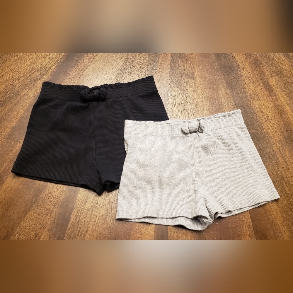 Infant Black and Gray Shorts Size 18 Months